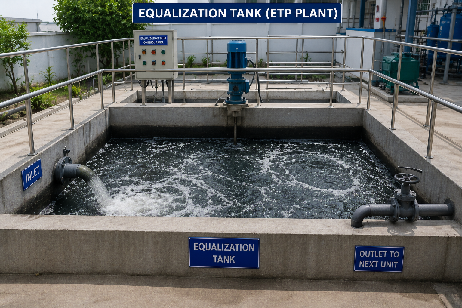 Equalization Tank & Aerators